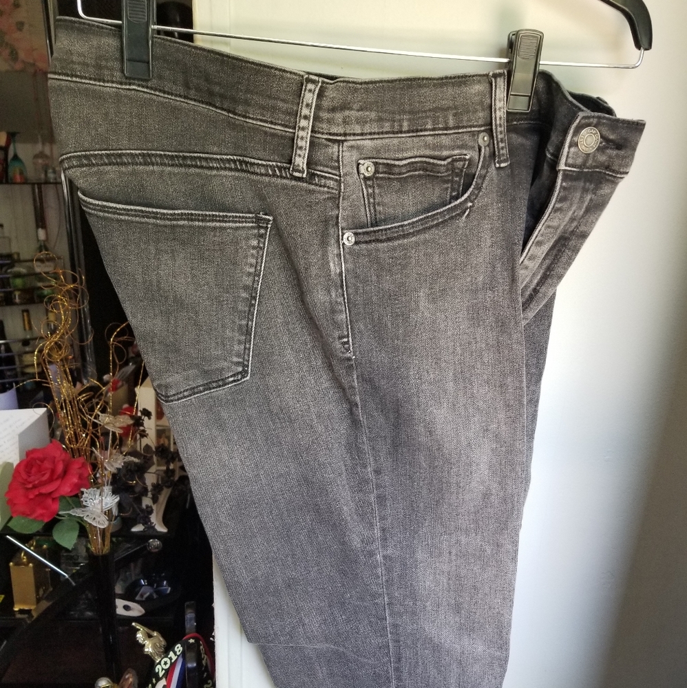 Black faded Gap jeans